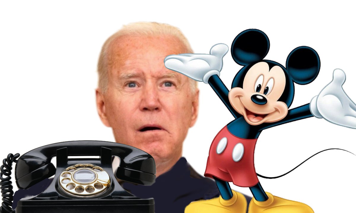 Biden a vorbit o oră la telefon cu un fals Mickey Mouse.
