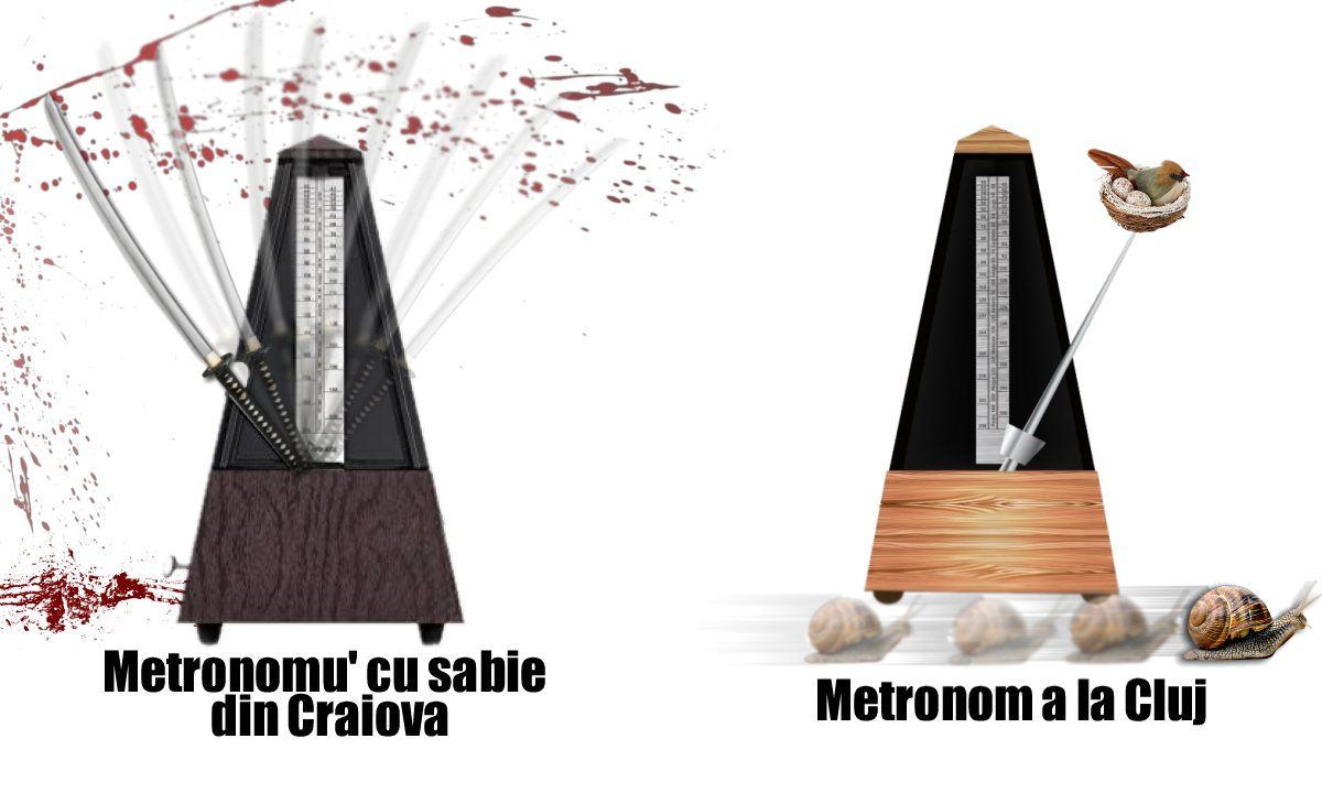 Oltenii antrenaţi la metronomul cu sabie din Craiova au stricat cadenţa jandarmilor clujeni.