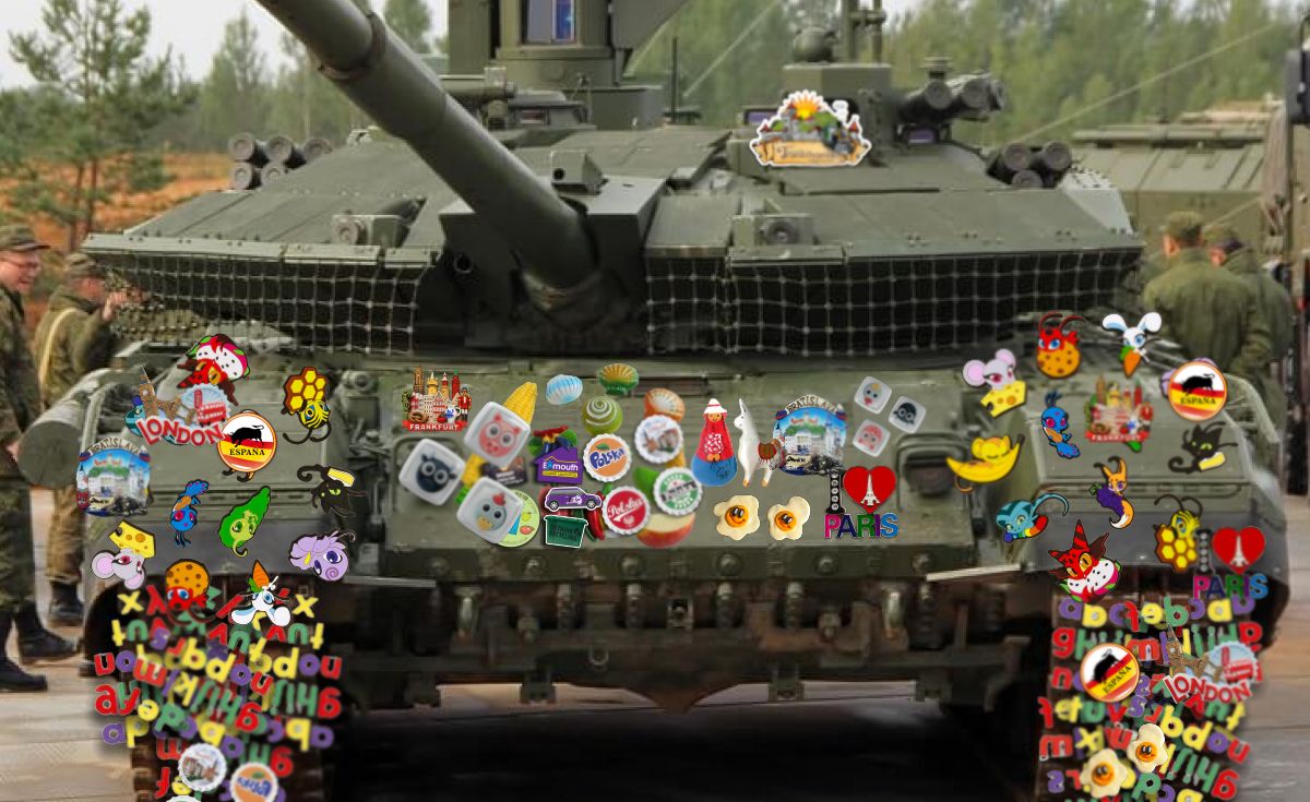Tancurile ruseşti au capturat deja magneţii de frigider din Donetsk.